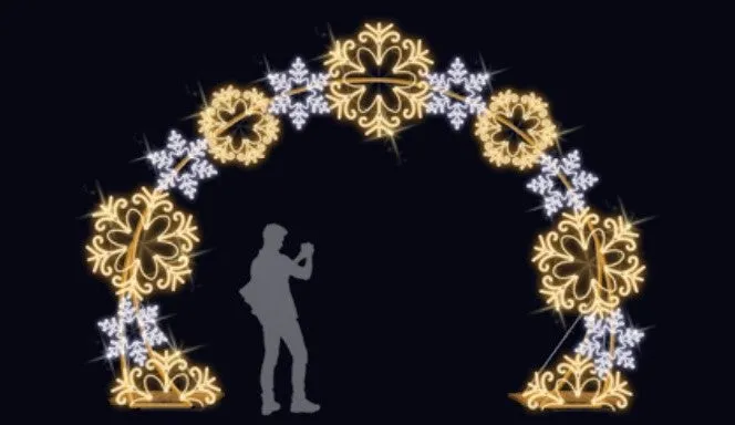 WALK THROUGH SNOWFLAKE ARCH