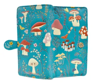Wallet - Mushroom Forest in Teal