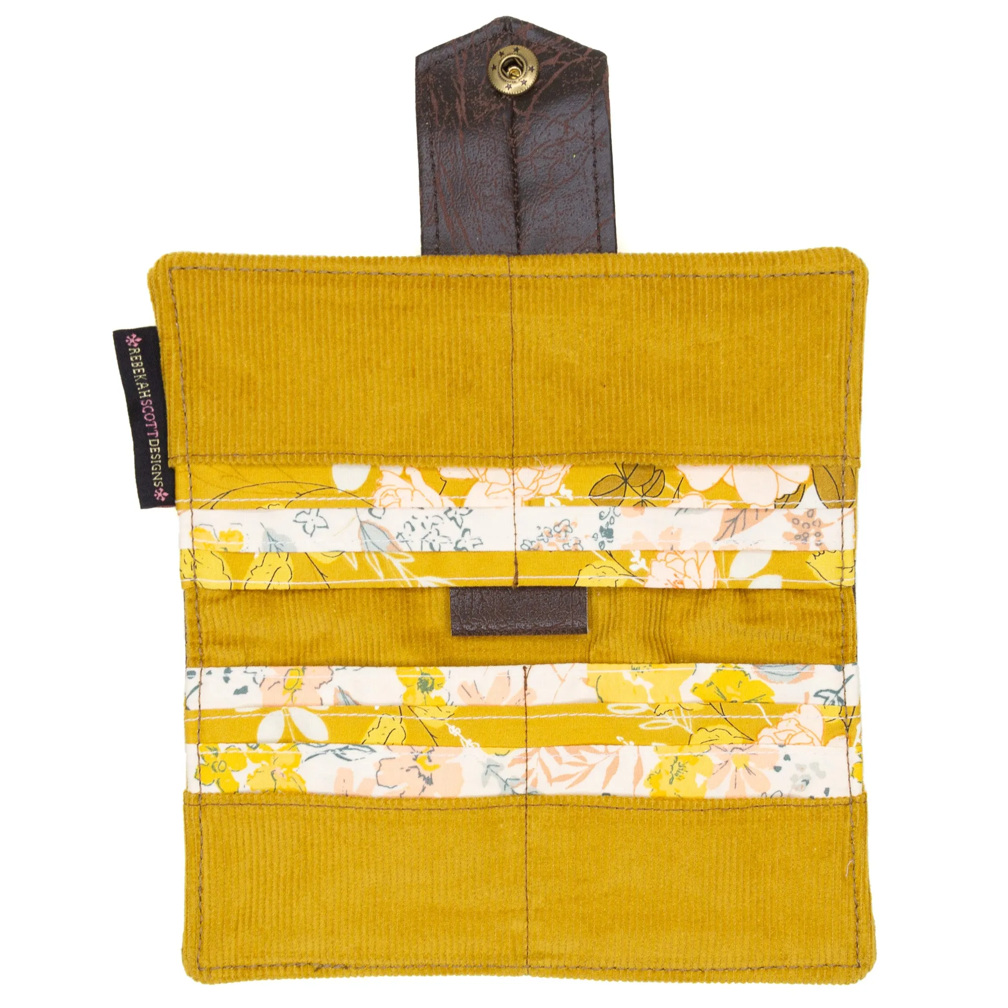 Wallet: Mustard Corduroy