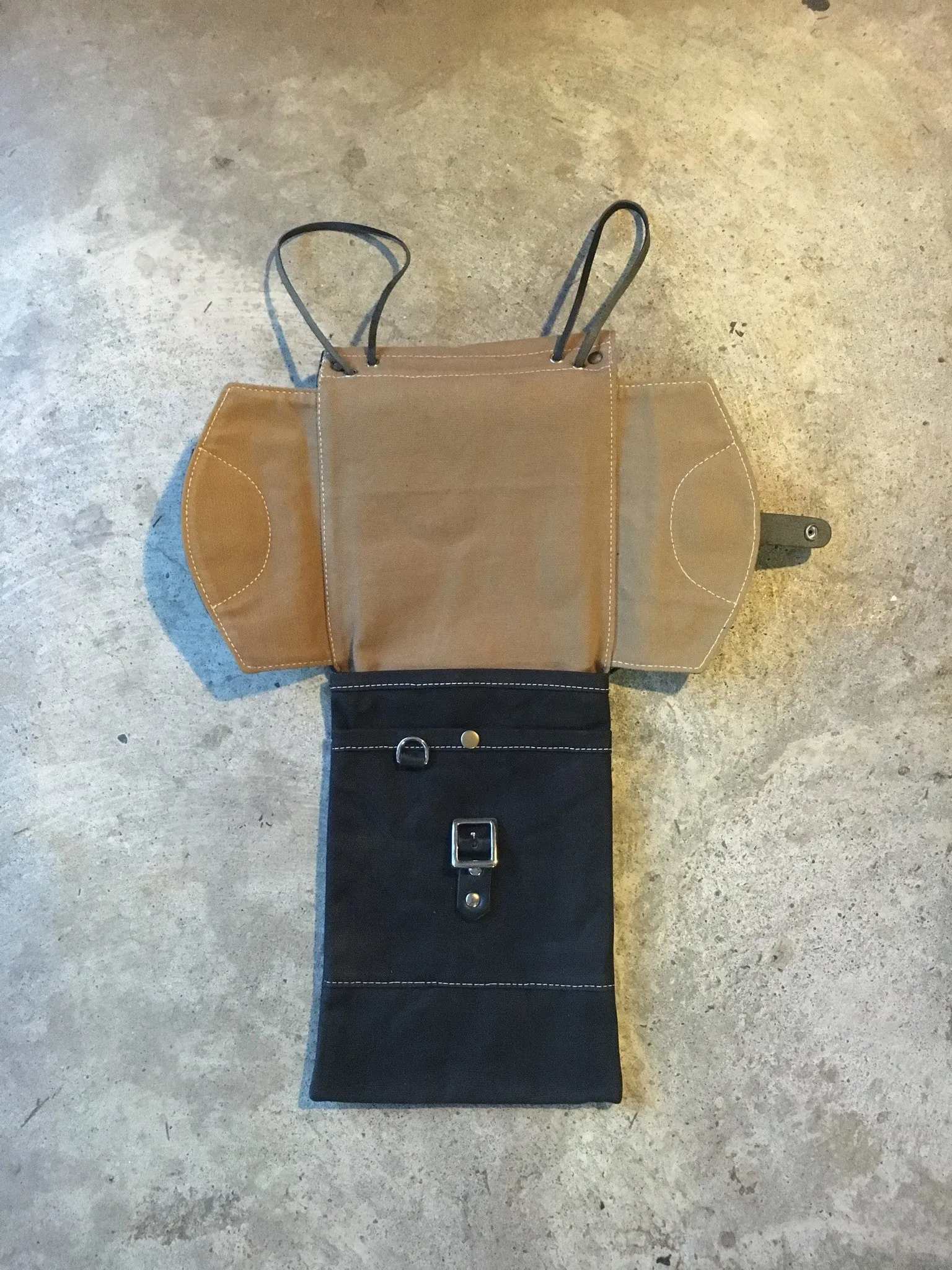 Waxed Canvas Compact Drum Stick Bag