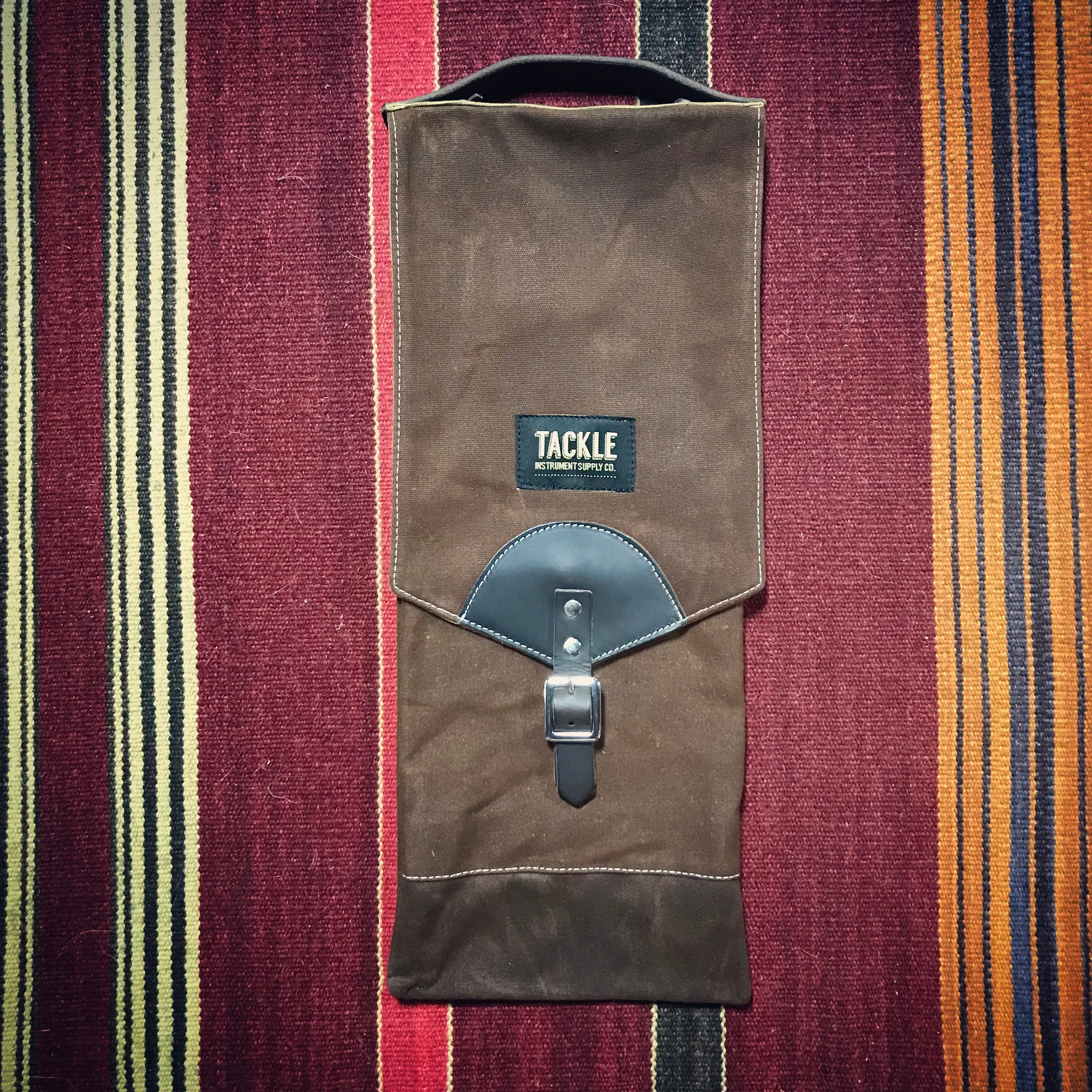 Waxed Canvas Compact Drum Stick Bag