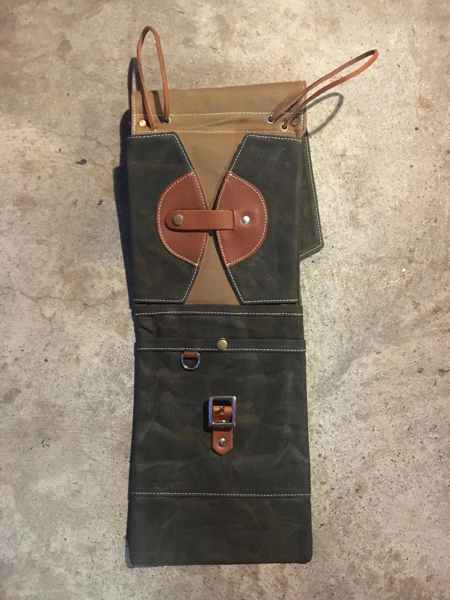 Waxed Canvas Compact Drum Stick Bag