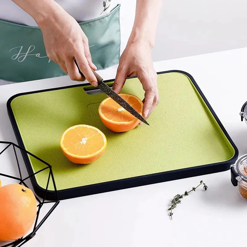 Wheat Straw Cutting Board Chopping Board Hanging Hole Spillover Board