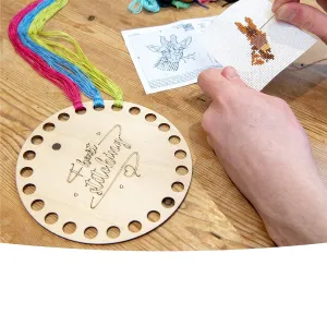 Whittlewud Embroidery (6Inch x 6Inch) Floss Organizer (Round Design) Cross Stitch Thread Organizer and Floss Holder