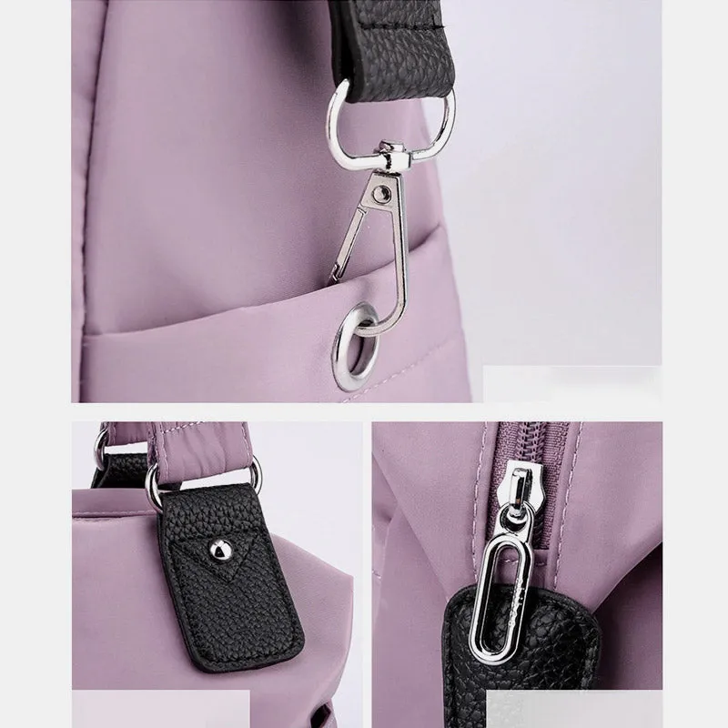 Women's Nylon Shoulder Bag LIghtweight Waterproof Tote Casual Work Bag Purse