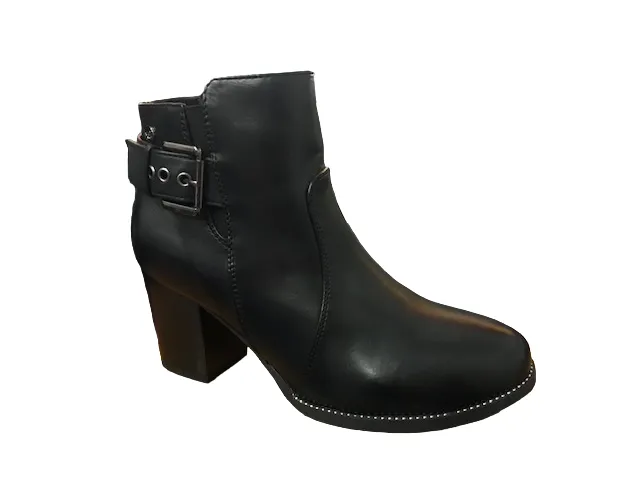 Xti scarpa con tacco da donna Botin 48402N nero