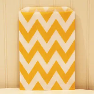 Yellow Chevron Treat Bags (24/pkg)