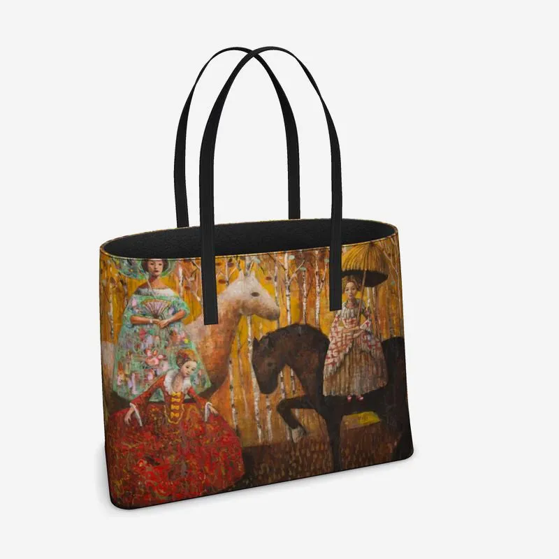 Yellow Leather Tote