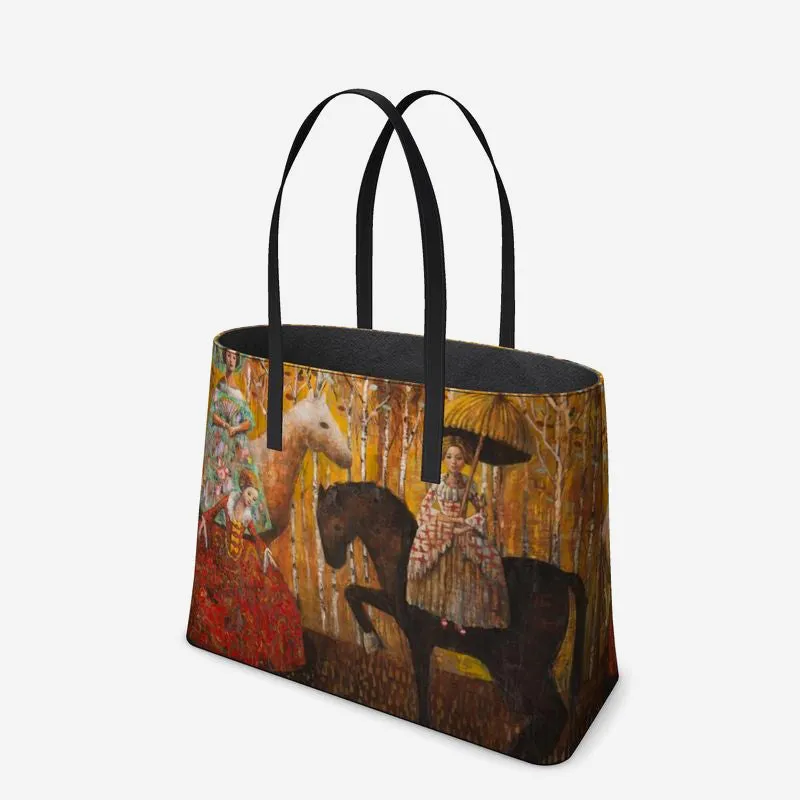 Yellow Leather Tote