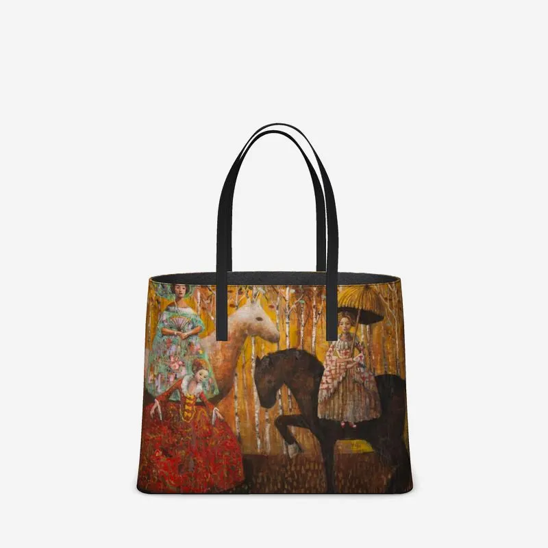 Yellow Leather Tote