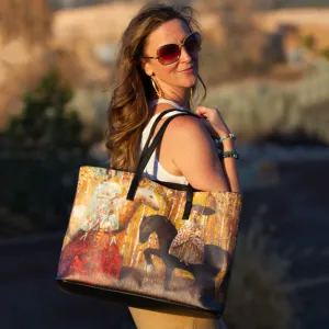 Yellow Leather Tote